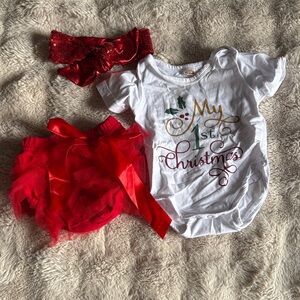 Baby’s 1st Christmas Outfit Set